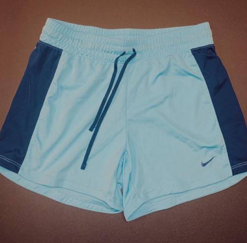 Nike VINTAGE BLUE BASKETBALL SHORTS! NEVER WORN!