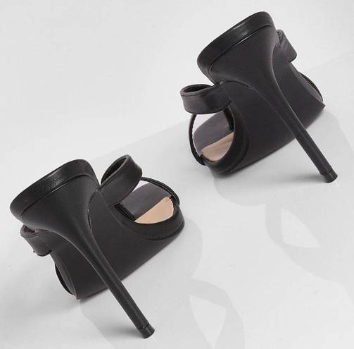 Boohoo  black TOE POST BASIC MULE heels