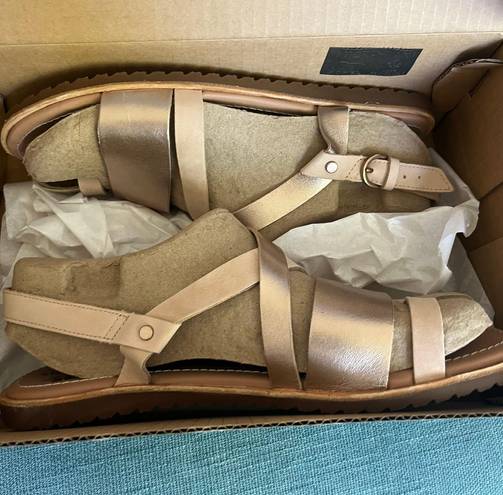 Sorel Gold Sandals