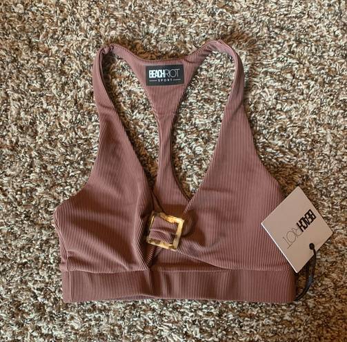 Beach Riot NWT  Ribbed Sports Bra XS