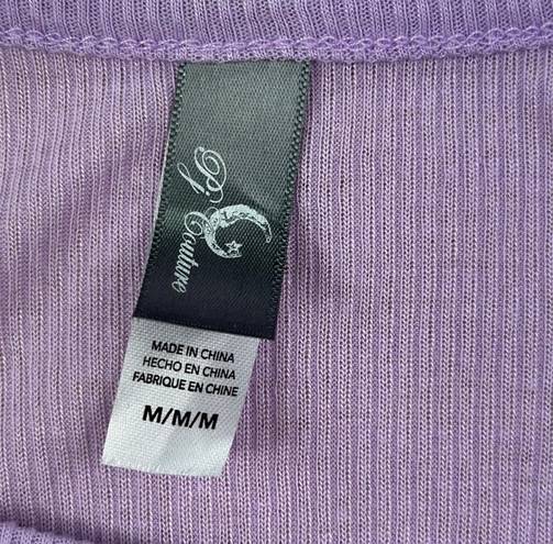 Nordstrom Rack Pj Couture: Purple “Goodnight” Ribbed Pajama Tank