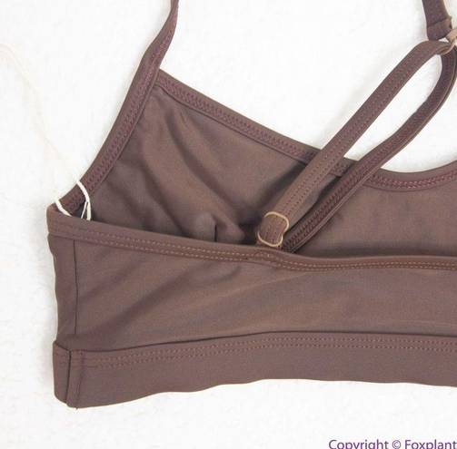 Free People Movement NEW Abysse x  Schaffer sports bra dark brown,L