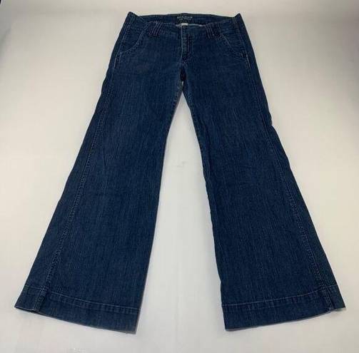 Sonoma  Dark Wash Denim Modern Fit Low Rise Wide Leg Trouser Jeans 10