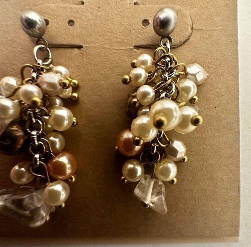 Coldwater Creek  pearly cluster earrings