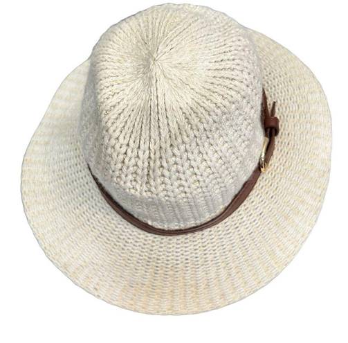 Altar'd State Altar’d State Fedora Hat Woven Knit w/Belt Hatband