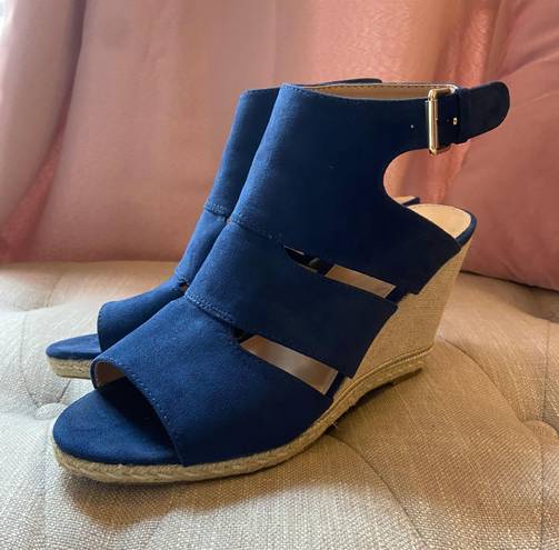 Apt. 9 Navy Blue Wedges