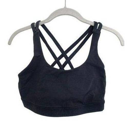 lululemon athletica, Intimates & Sleepwear, Lululemon Energy Longline Bra  In Black Size 4