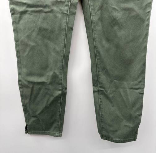 NYDJ  Olive Green High Rise Lift & Tuck Straight Leg Ankle Jeans Size 6