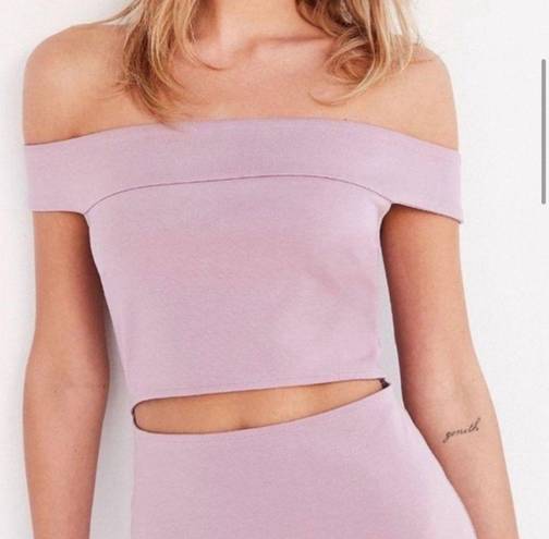 Silence + Noise Off The Shoulder Cutout Mini Dress