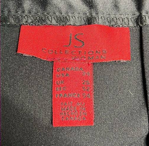 JS Collections J. S. COLLECTION WOMAN BLACK ALINE MAXI SKIRT SIZE 24 NWT