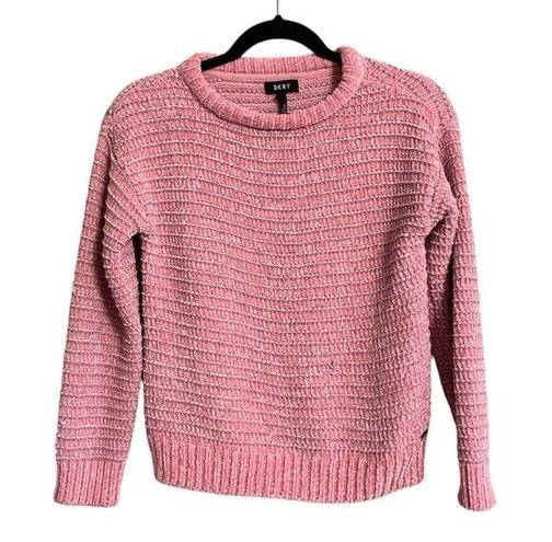 DKNY  Womens Pink w/ Silver Tone Sweater Size Large