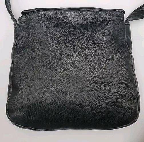 Charter Club  Classics Womens Black Leather Bucket Purse Shoulder Bag