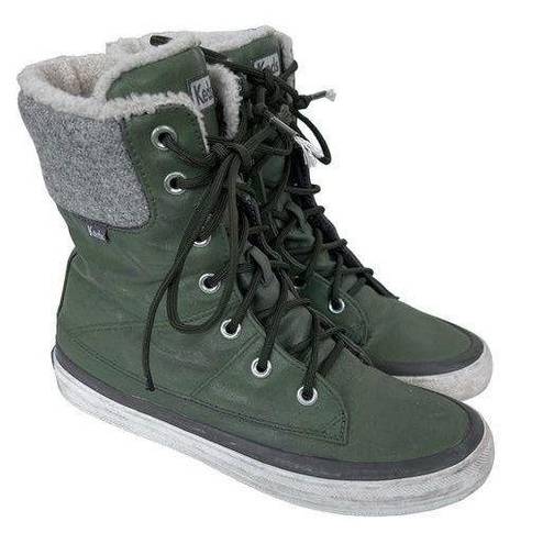 Keds  Juliet Green High Top Boots Sz 8