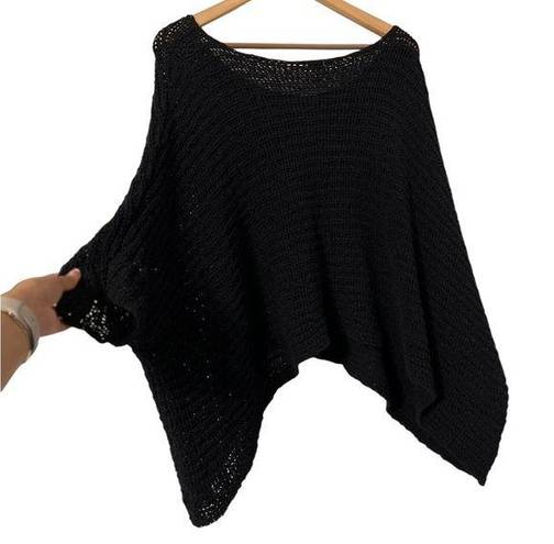 Helmut Lang Vintage  Crochet Ponchó Sweater Tunic