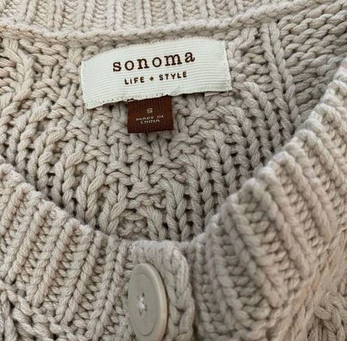 Sonoma Beige Knit Sweater