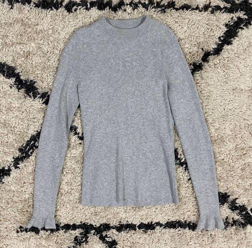 Rachel Parcell Mock Neck Ribbed Sweater