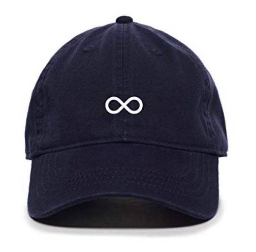 infinity Navy Blue Cotton Baseball Cap with  Logo