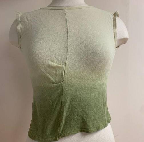 United Colors Of Benetton Benetton Italy Ombre green cropped top