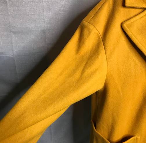 Topshop Carly Yellow Coat Size 10