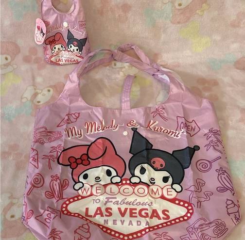 Sanrio My Melody & Kuromi Authentic  “Las Vegas” tote & mini tote, bag set (NEW)