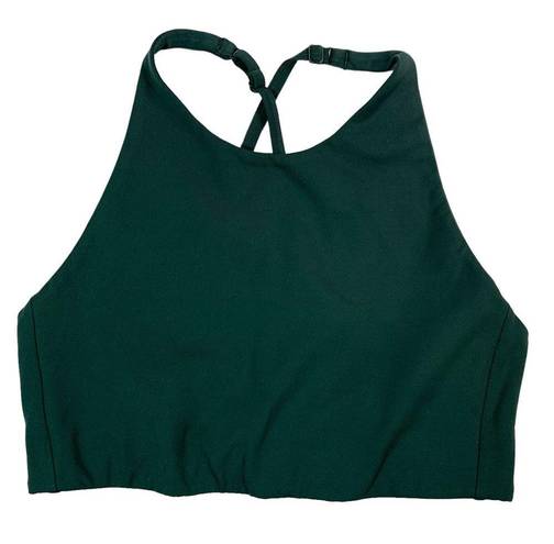 Girlfriend Collective  Dark Green Topanga Halter Bra