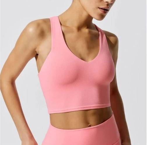 Alo Yoga Alo airbrush Real Bra Tank in Macaron Pink size M