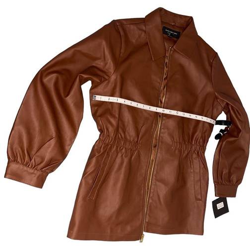 Marc New York  Andrew Marc Brown/ chocolate Zip up Fax Leather Jacket | Size M