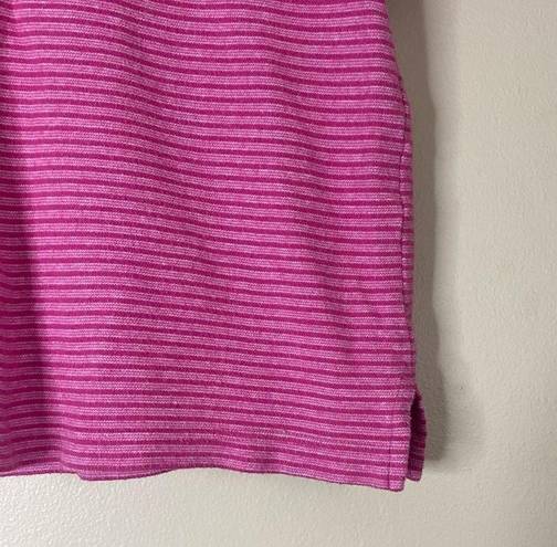 Oscar de la Renta Vintage  Striped Top Pink Size Medium