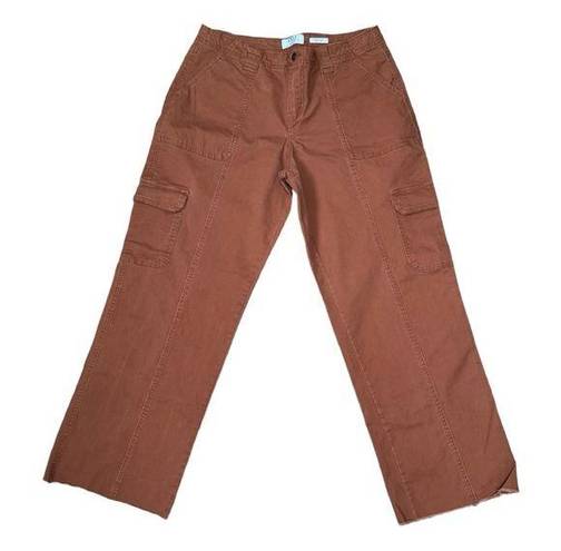 Edge BBJ Los Angeles Rust Colored Wide Legged Cargo Pants With Raw  Size 9/29