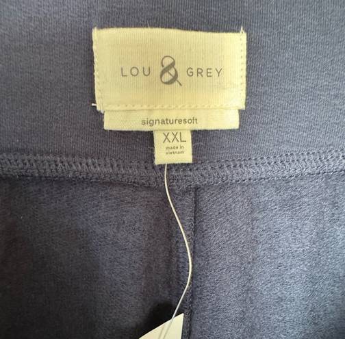 Lou & grey Navy  Comfort Waist Wide Leg Pants Size XXL NWT