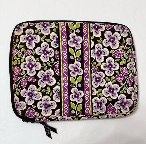 Vera Bradley  Laptop Sleeve Plum Petal Padded Laptop Bag Case 17"