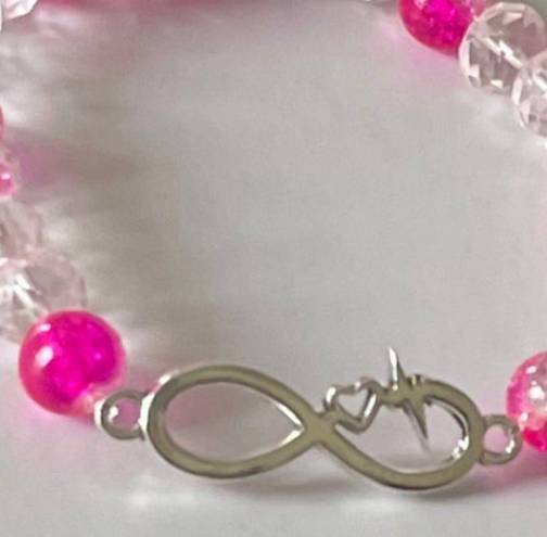 infinity Love  Beaded Charm Bracelet