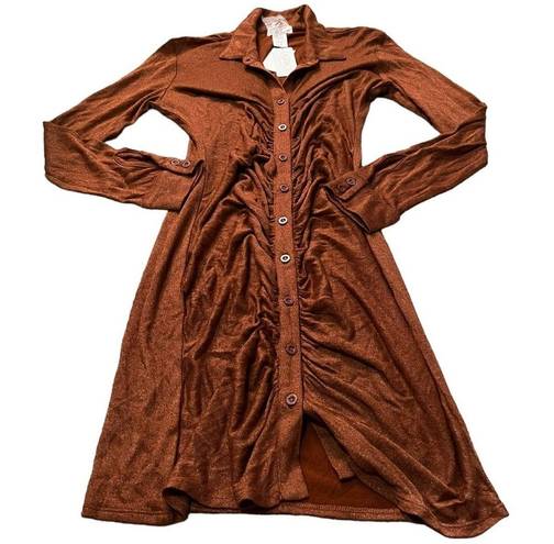l*space L* Scarlett Dress in Rust with Sparkle Size Medium New with Tags