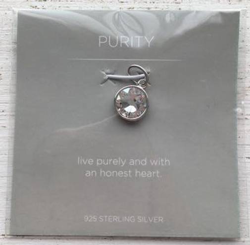 Origami Owl Purity Sterling Silver Charm