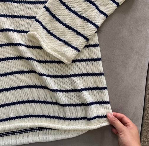 knit striped sweater Multi Size L