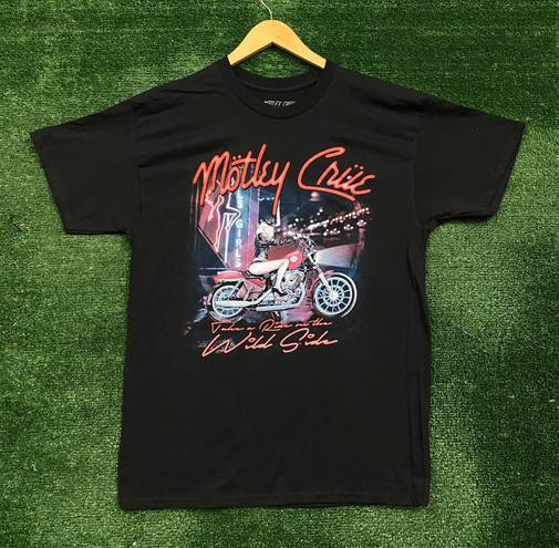 Motley Crue Take a Ride on The Wild Side Heavy Metal Band Tee L