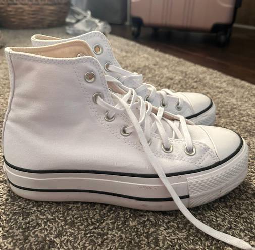 Converse White Platform Sneaker