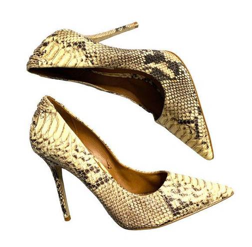 Steve Madden, Snake Skin Platform Peep Toe Heels, Size 9