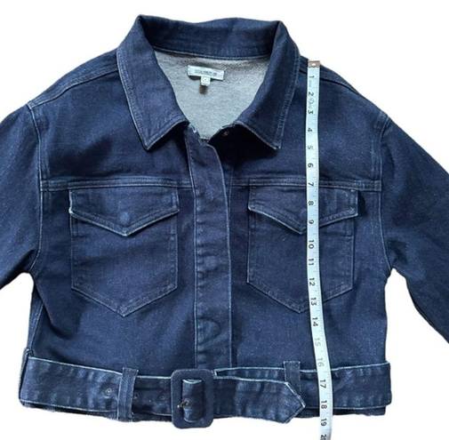 Good American  Denim Jean Jacket Belted Size Medium (2 in GA)