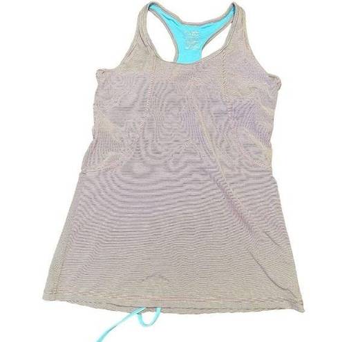 Kyodan  sport tank top activewear training yoga top camisole striped Sz M