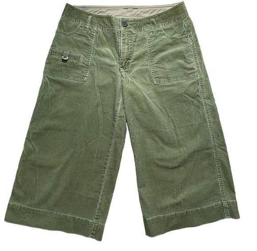 Krass&co Telluride Clothing . Corduroy Wide Leg Capris Pants Olive Green Women’s 6