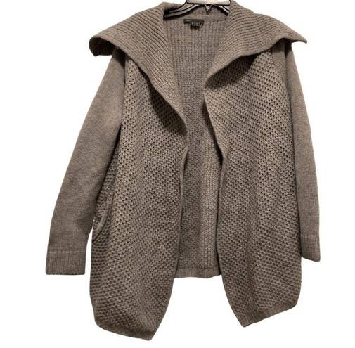 Vince  Grey Yak/Wool Honeycomb Knit Jacket Cardigan