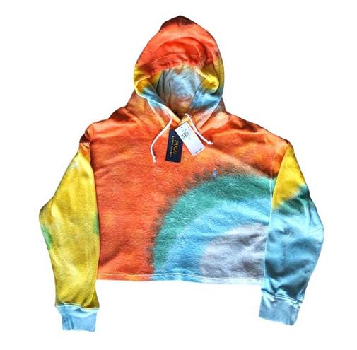 Polo  Ralph Lauren in Tye Die Terrycloth Cropped Hoodie