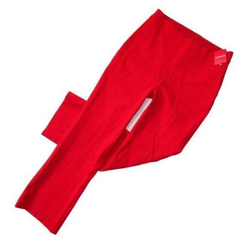 Spanx NWT  20367R Polished Kick Flare in True Red Pull-on Crop Pants 2X