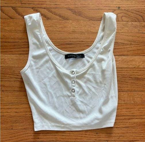 White Fox Boutique White fox white tank top