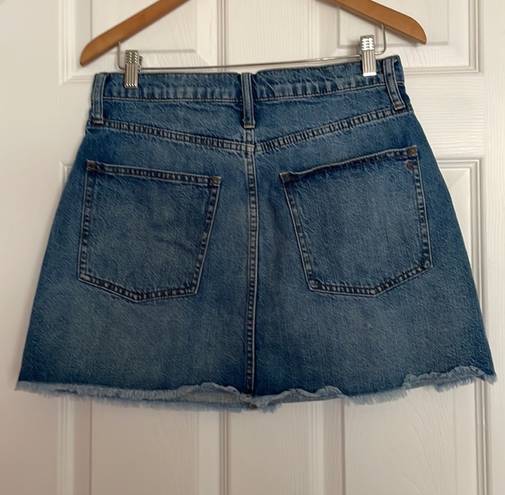 Madewell rigid denim mini skirt Size 30