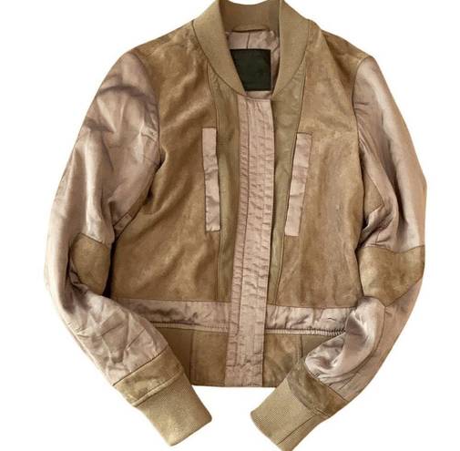 All Saints | Craddock Suede Bomber Jacket Size 00