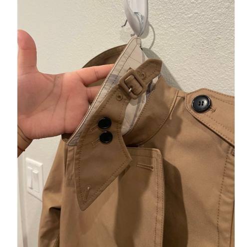 Coach Short Trench Tan Coat