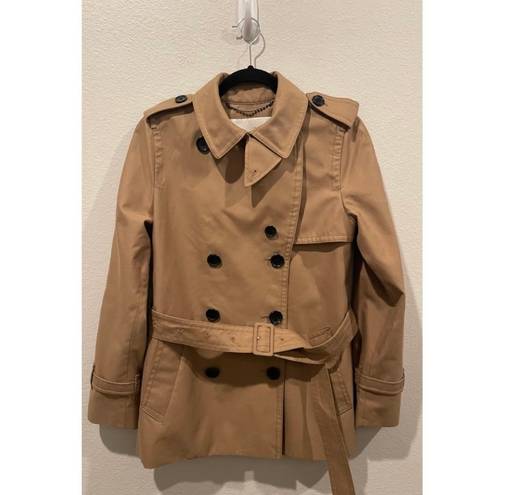 Coach Short Trench Tan Coat