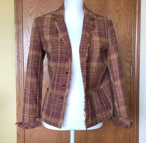 Coldwater Creek Plaid blazer